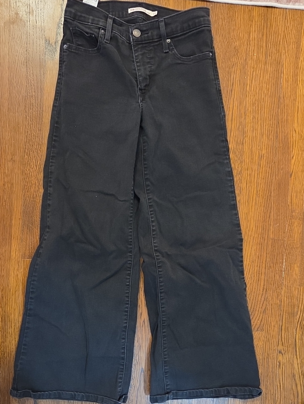 Women's Levis 318 Shaping Wide Leg Jeans
